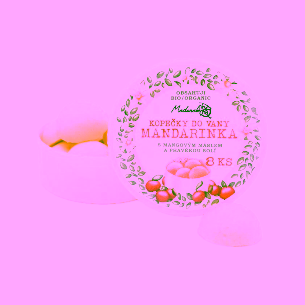 Medarek Kopečky do vany mandarinka 8 ks