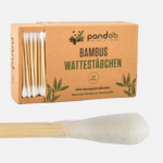 Pandoo Bambusové vatové tyčinky do uší s bio bavlnou 200 ks