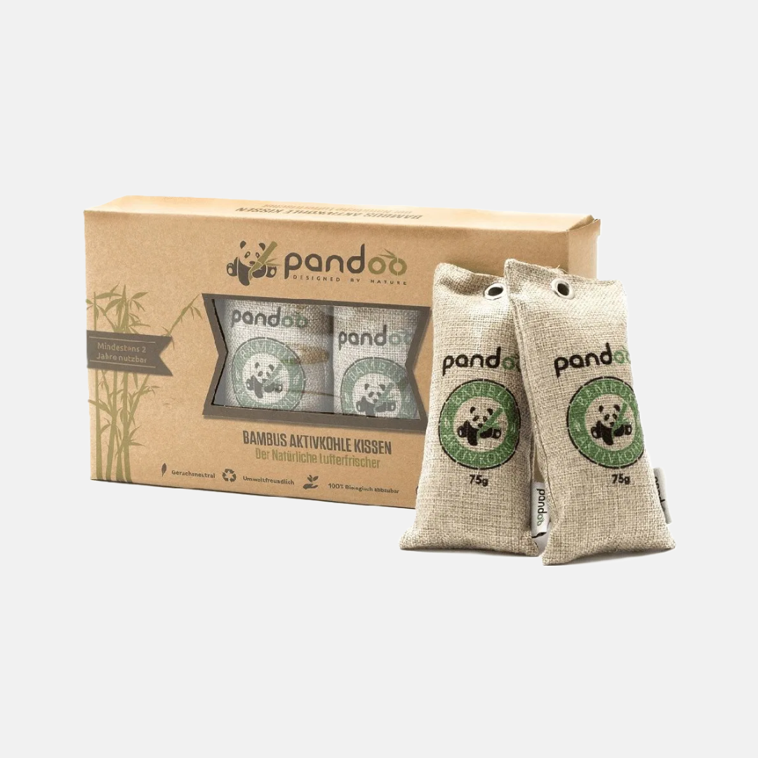 Pandoo Přírodní bambusový čistič vzduchu s aktivním uhlím 4x75 g