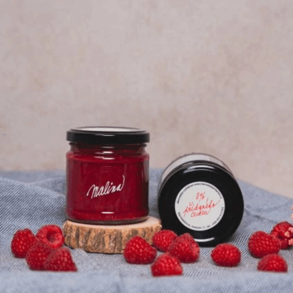 Marmelády s příběhem Malina bez cukru