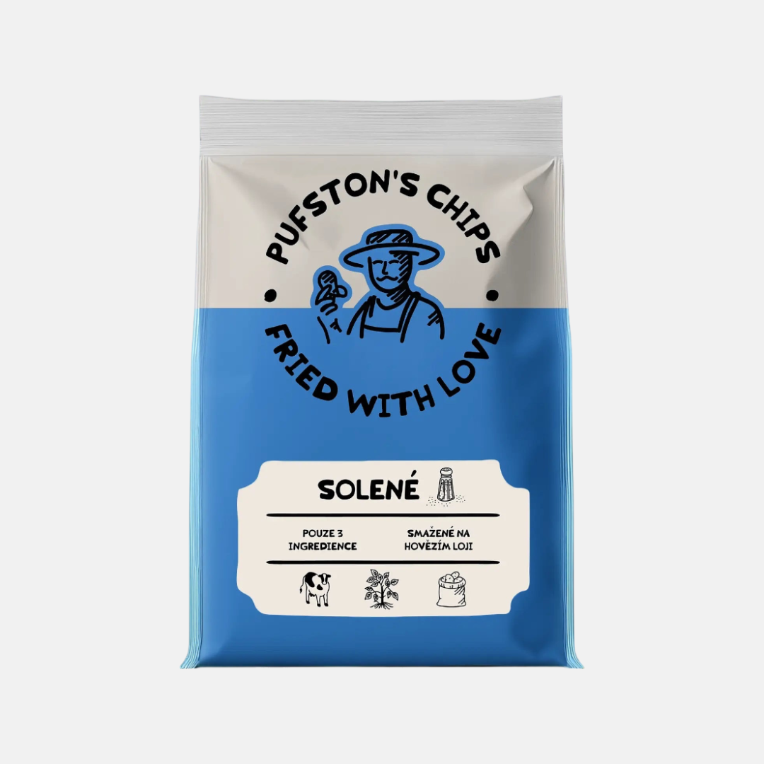 Pufston's Potato Chips Solené bramborové chipsy