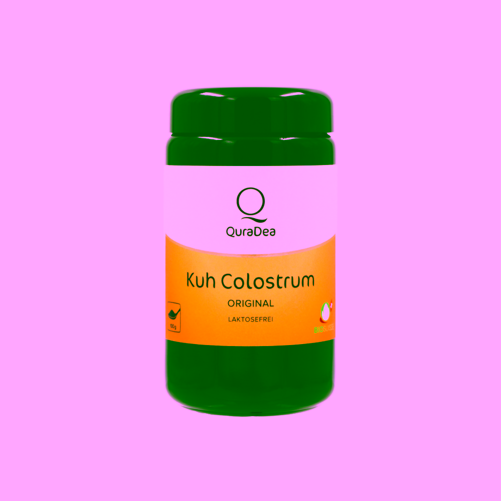 QuraDea Nepasterizované RAW BIO Kolostrum 100 g ZLEVNĚNO
