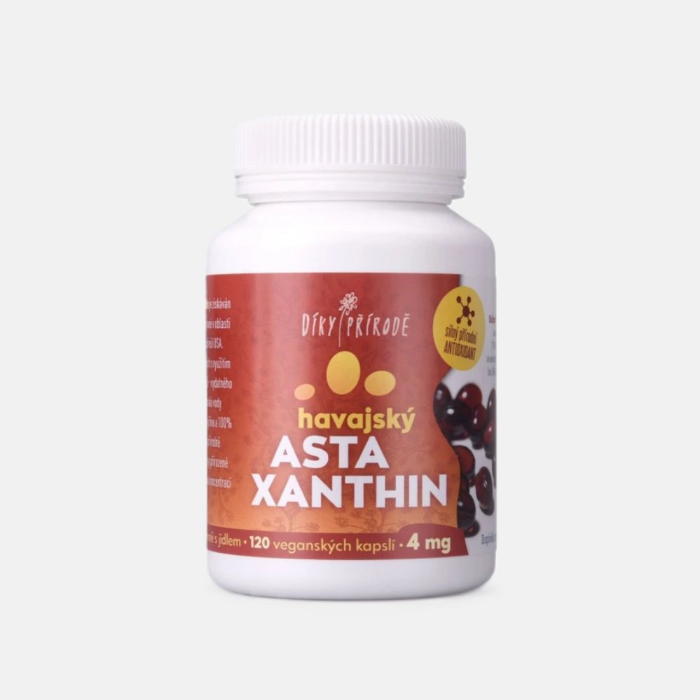 Díky přírodě Havajský astaxanthin Vegan 4 mg