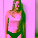 SAYU MODAL Klasické černé kalhotky 3/5