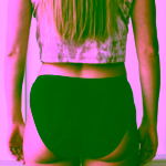 SAYU MODAL Klasické černé kalhotky 3/5