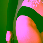 SAYU MODAL Klasické černé kalhotky 3/5