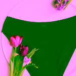 SAYU MODAL Klasické černé kalhotky 3/5