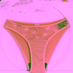 SAYU MODAL Hi Cut tělové kalhotky s krajkou