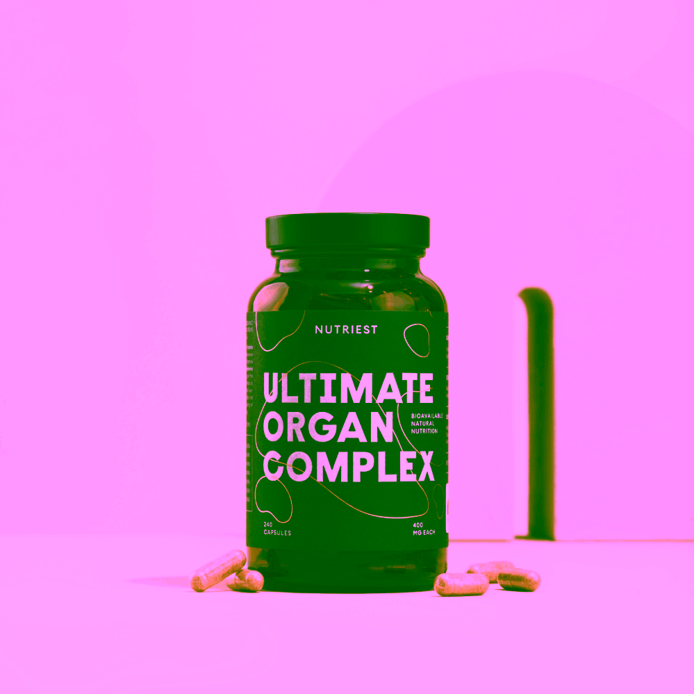 Nutriest Grass Fed Desiccated Beef Ultimate Organ Complex Hovězí orgánový komplex Ultimate