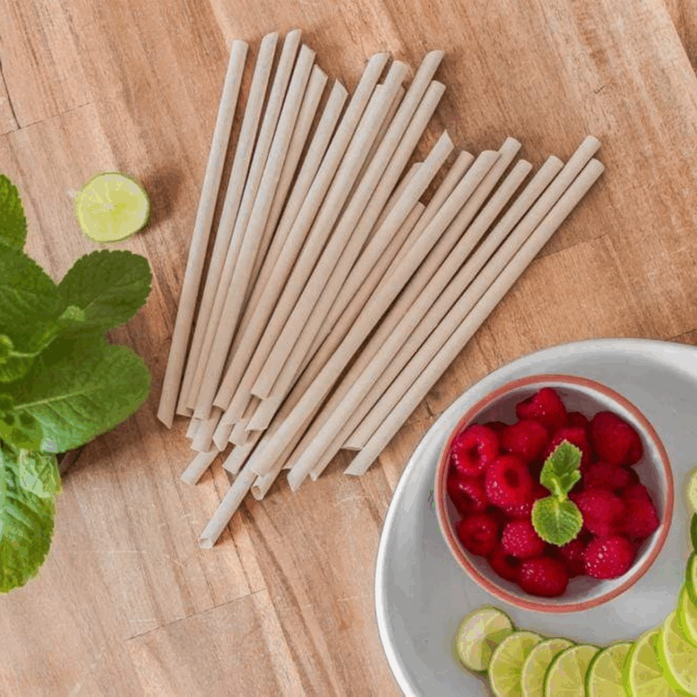 Pandoo Jednorázové bambusové brčko 50 ks