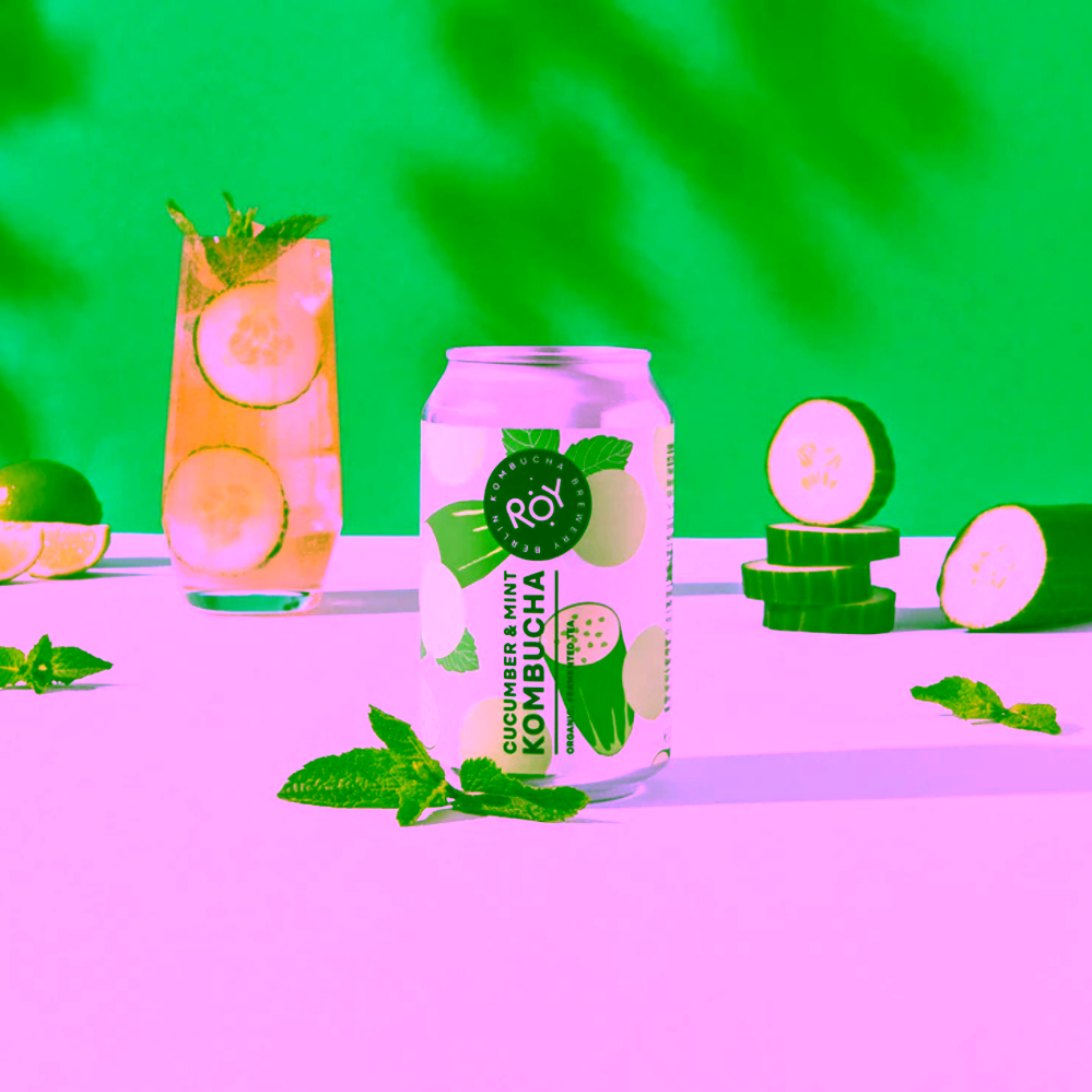 ROY Bio kombucha Okurka & máta