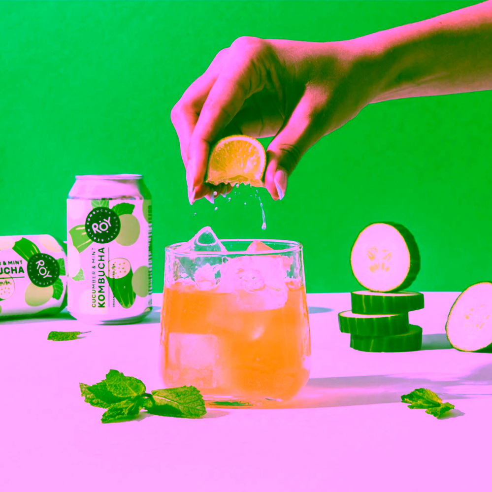 ROY Bio kombucha Okurka & máta