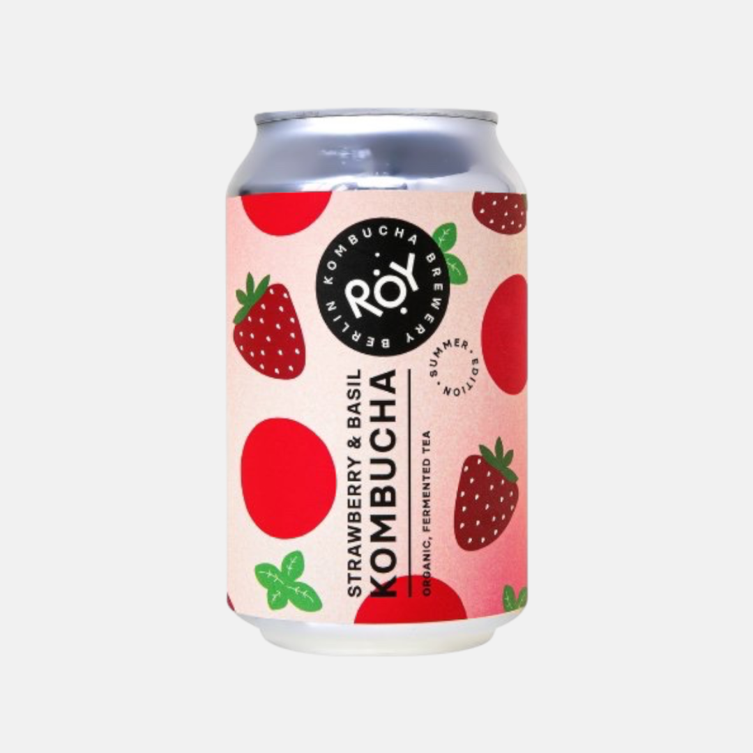 roy kombucha jahoda & bazalka