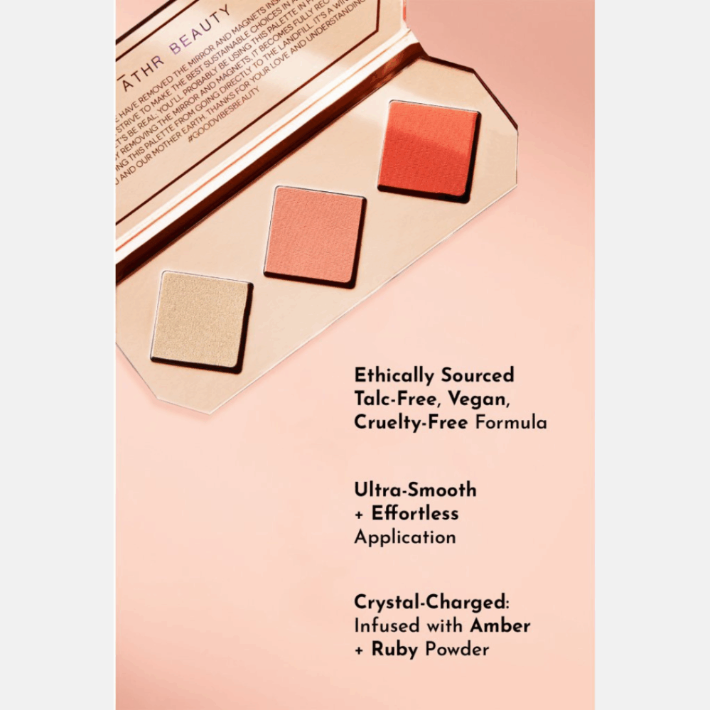 ĀTHR BEAUTY Multifunkční paletka na tváře Crystal Charged Cheek AMBER