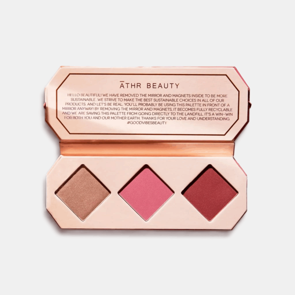 ĀTHR BEAUTY Multifunkční paletka na tváře Crystal Charged Cheek RUBY