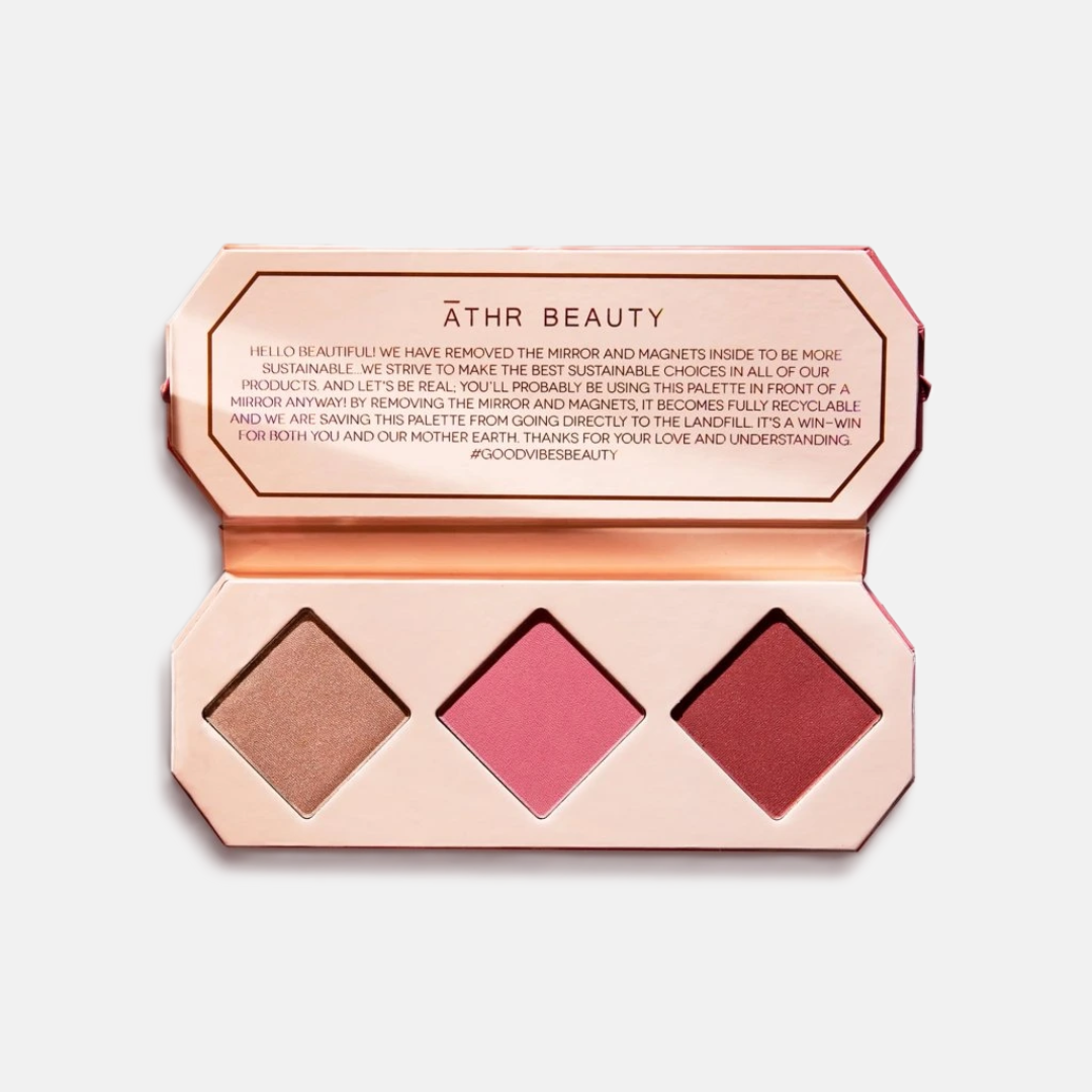 ĀTHR BEAUTY Multifunkční paletka na tváře Crystal Charged Cheek RUBY