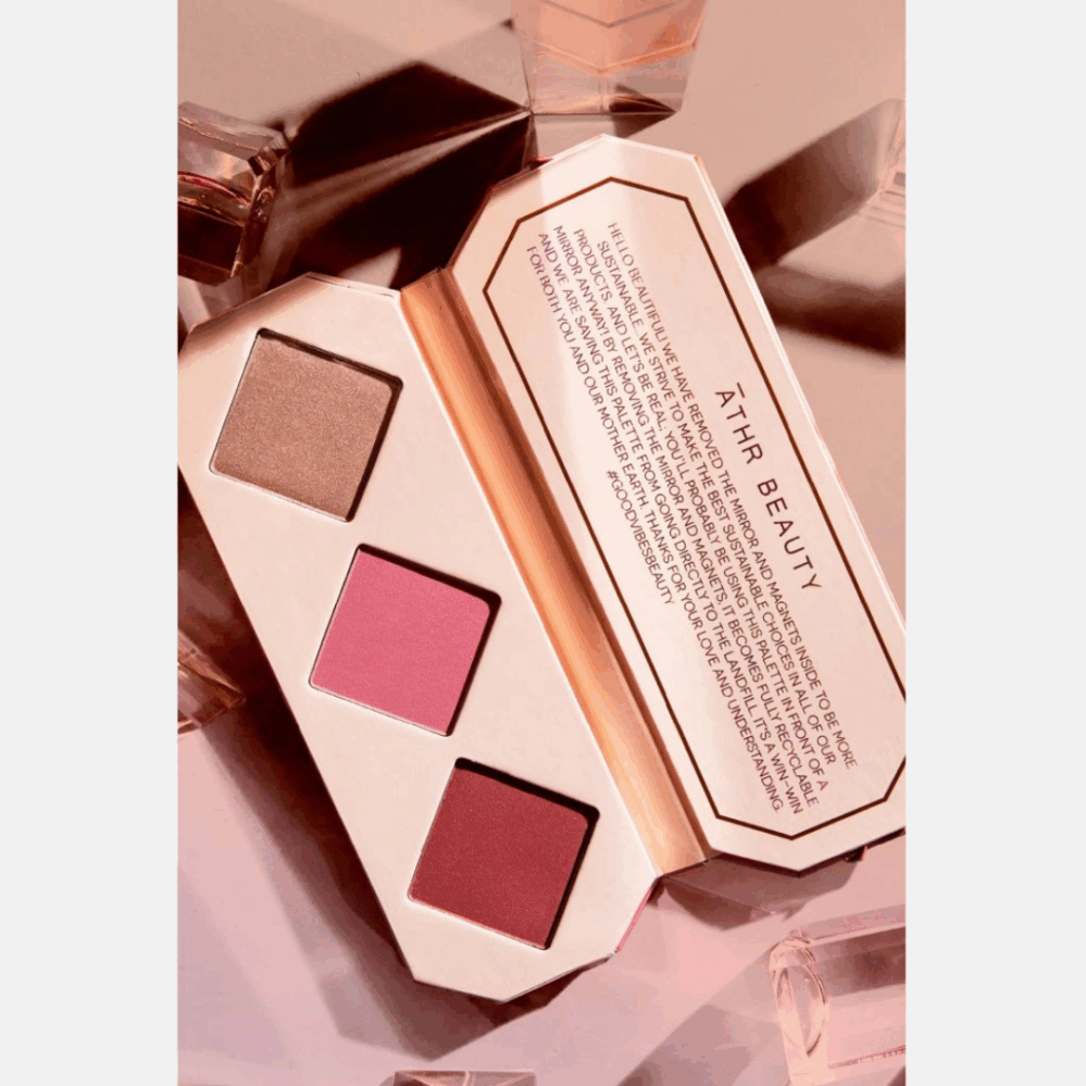ĀTHR BEAUTY Multifunkční paletka na tváře Crystal Charged Cheek RUBY
