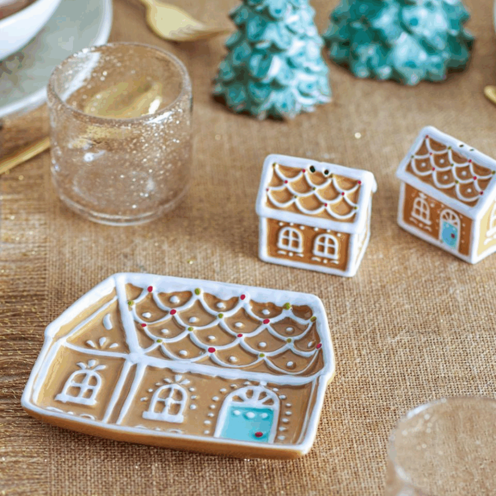 Bloomingville Ginnie servírovací talíř keramický hnědý ZLEVNĚNO