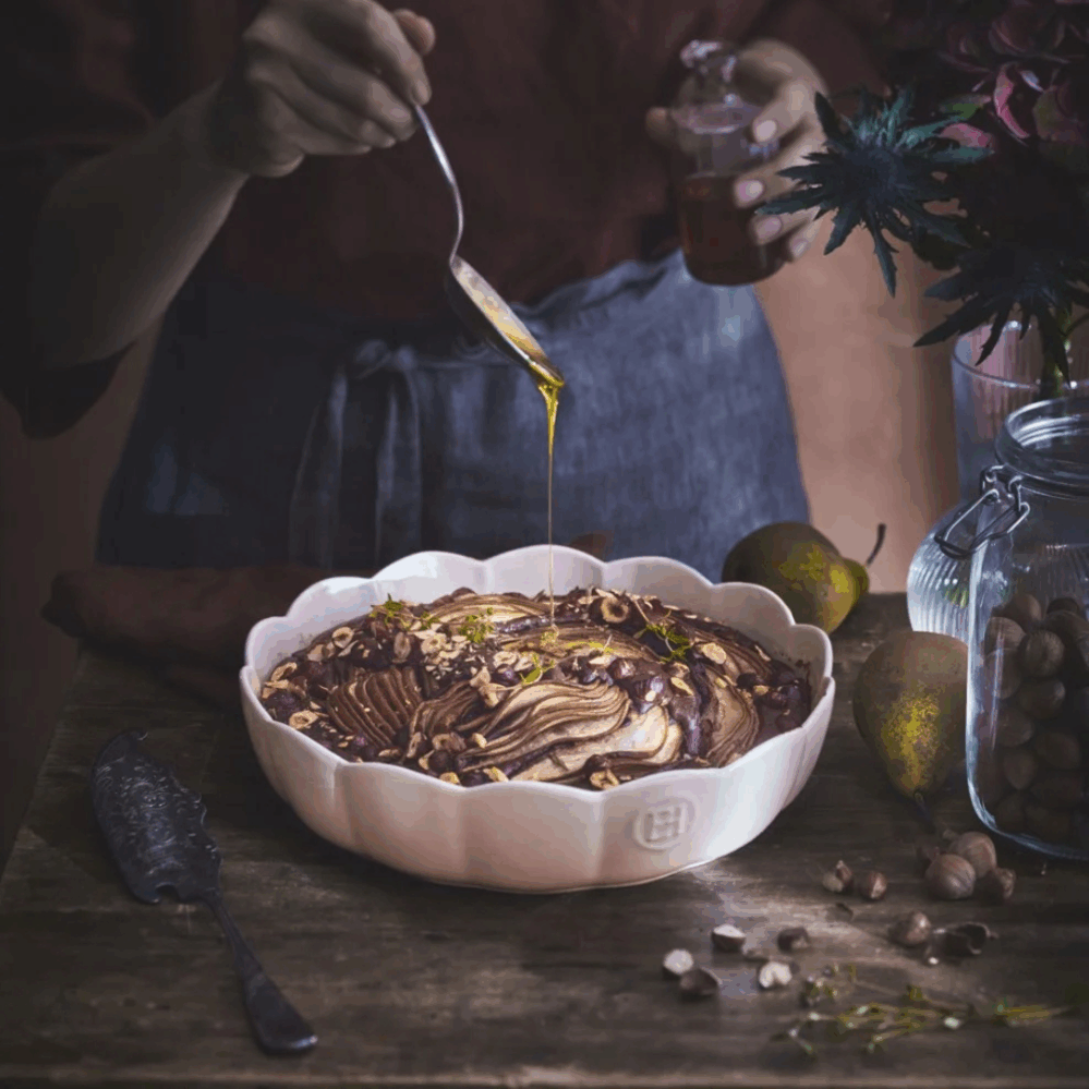 Emile Henry Hluboká koláčová forma Madeleine Ø 27 cm růžová Candy