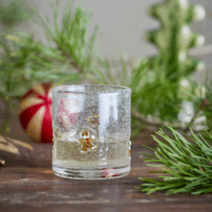 Bloomingville Debra sklenička s perníčky vánoční aranžmá