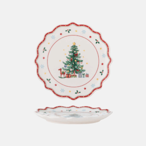 Bloomingville Naive keramický talíř červený ZLEVNĚNO