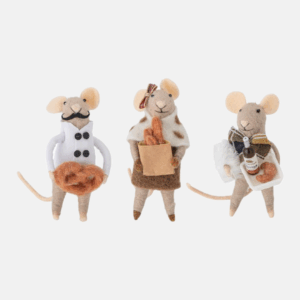 Bloomingville Peo Ornament přírodní vlněné vánoční ozdoby