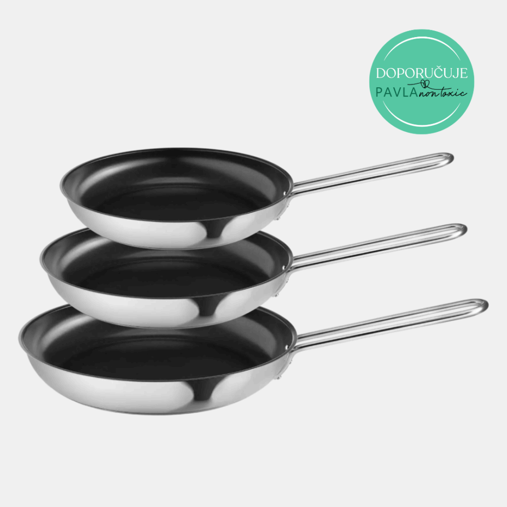 Eva Solo Ceramic Slip-Let sada pánví s nepřilnavým keramickým povrchem