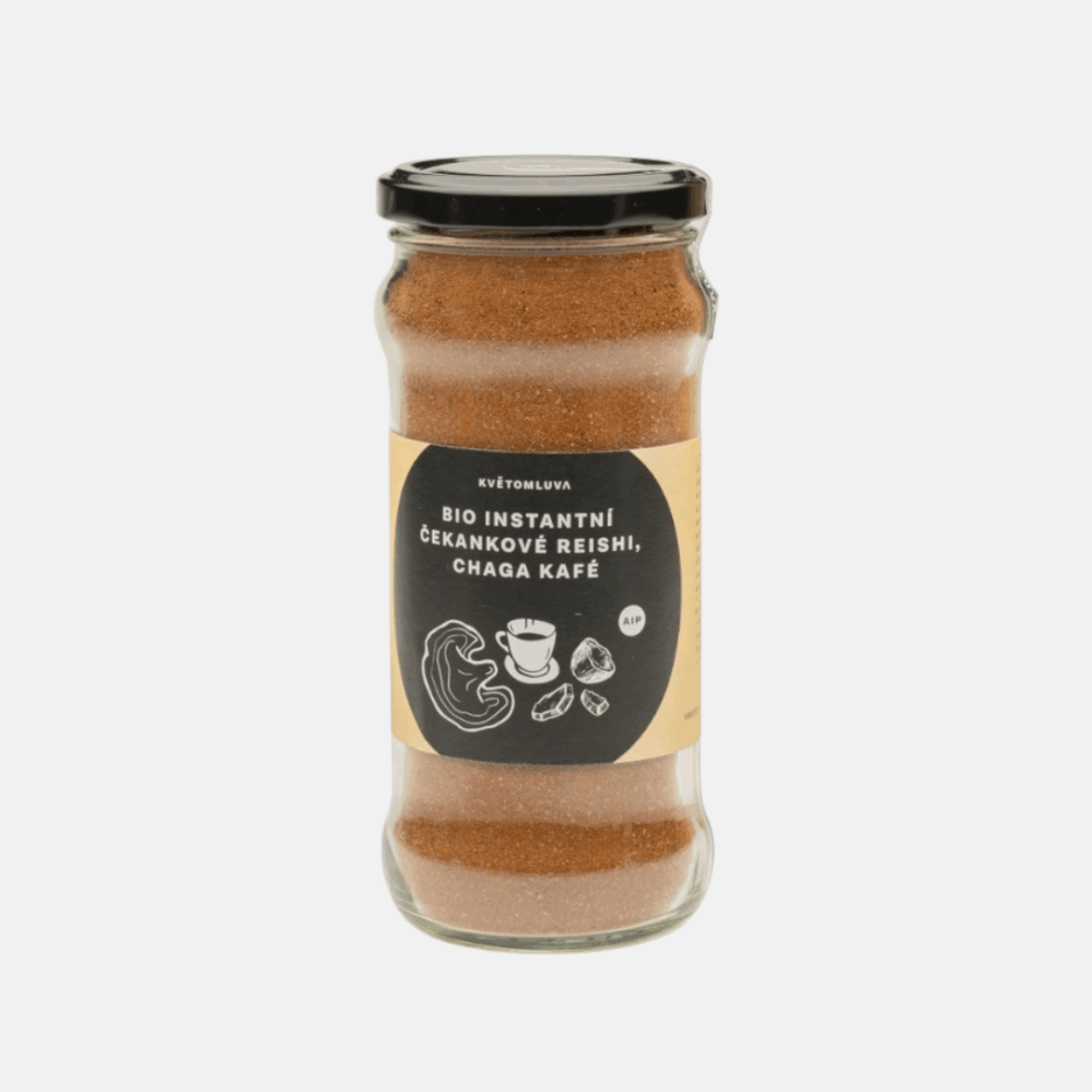 Květomluva BIO Instantní čekankové reishi chaga kafé