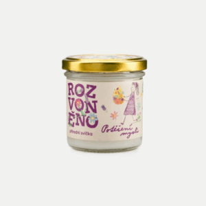 Rozvoněno Potěšení mysli přírodní svíčka s BIO citronelou a levandulí 130 ml