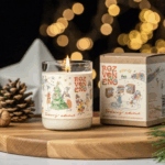 Rozvoněno Voňavý advent přírodní svíčka s BIO borovicí, cedrem, kadidlem a pomerančem 300 ml