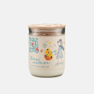 Rozvoněno Zimní nálada přírodní svíčka s pomerančem, hřebíčkem a skořicí 300 ml