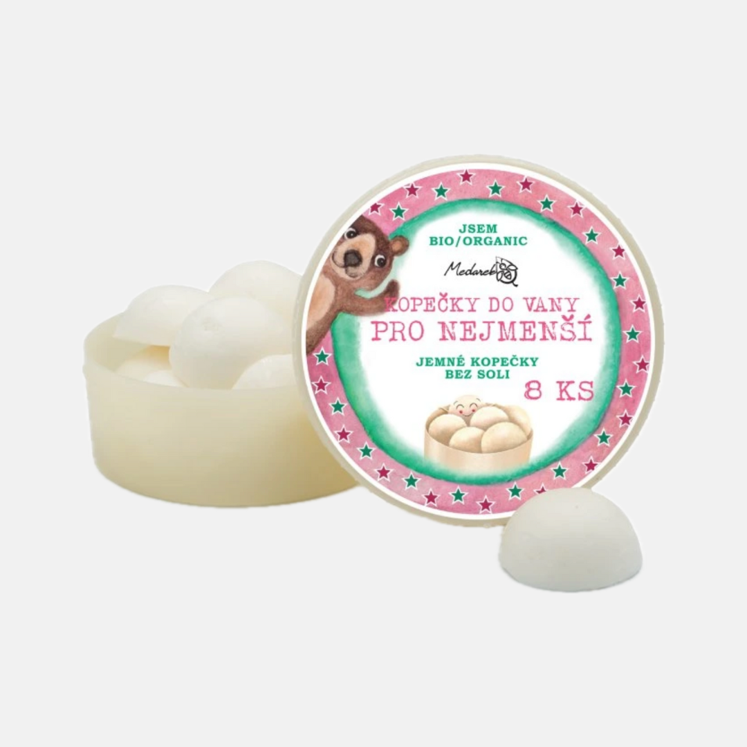Medarek Kopečky do vany Pro nejmenší bez vůně a soli 8 ks