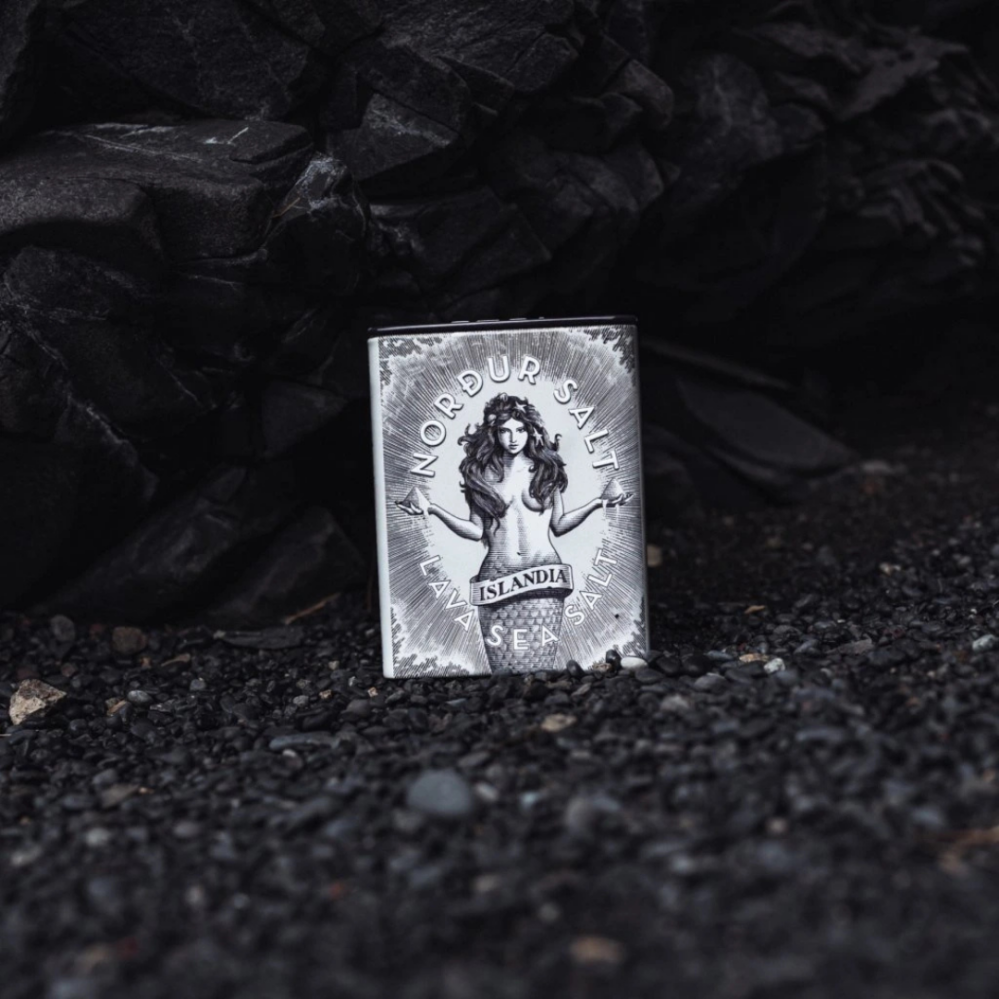 Nordur Salt Arktická lávová sůl vločková v plechovce 100 g