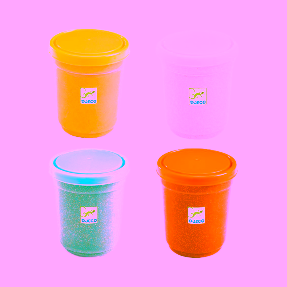 Djeco Barevná metalická modelína s odlesky