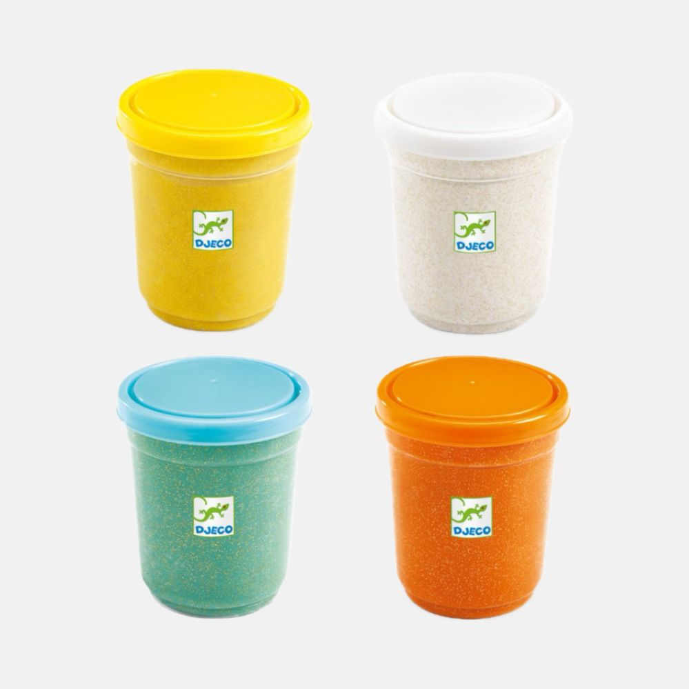 Djeco Barevná metalická modelína s odlesky