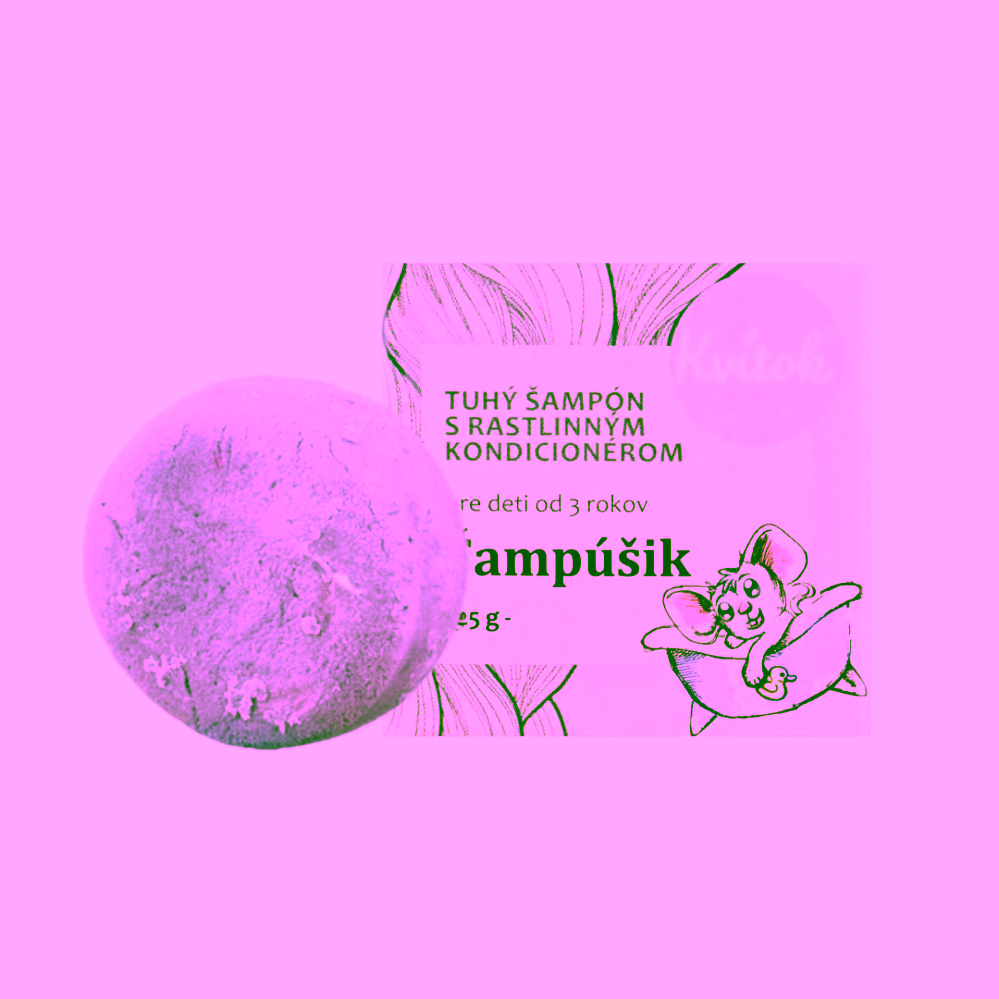 Kvitok Tuhý šampon pro děti Šampoušek