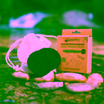 Pandoo Pratelné odličovací tamponky z bio bavlny 10 ks černé