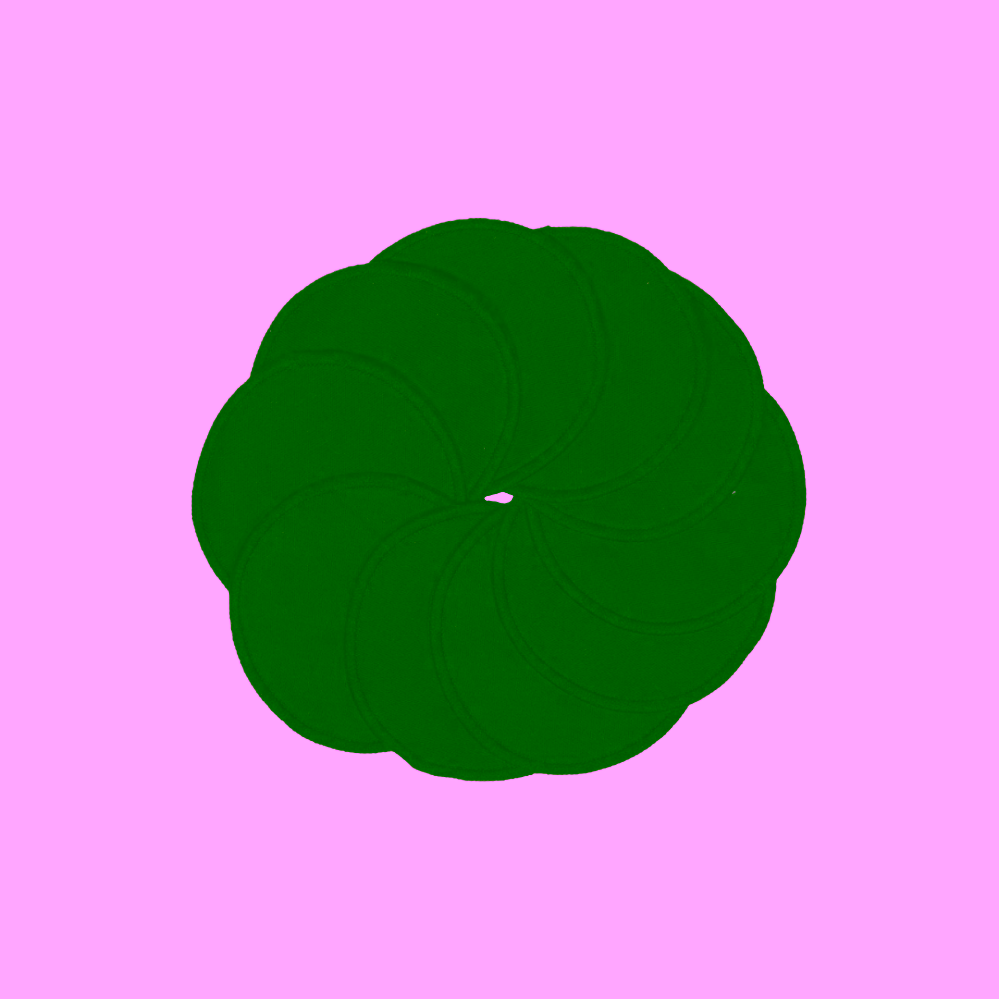 Pandoo Pratelné odličovací tamponky z bio bavlny 10 ks černé