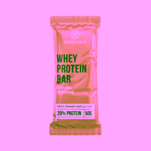 Orgainic Bio Proteinová Energy tyčinka 50 g - Vanilka- Mandle