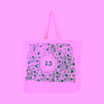 Bloomingville Anniversary vícebarevná bavlněná nákupní taška