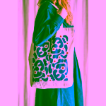 Bloomingville Eviaya Tote Bag vícebarevná látková taška