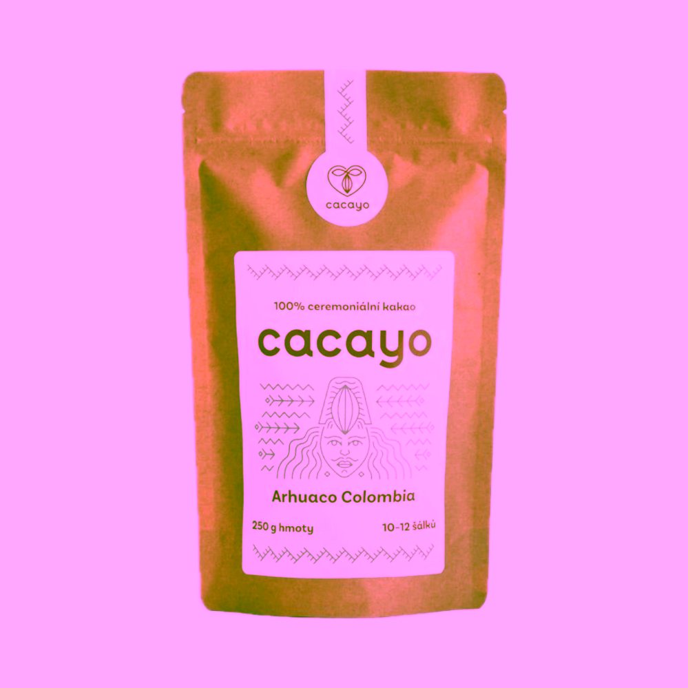 Cacayo Ceremoniální bio kakao Arhuaco Colombia