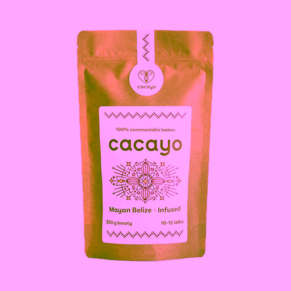 Cacayo Ceremoniální bio kakao Mayan Belize Infused