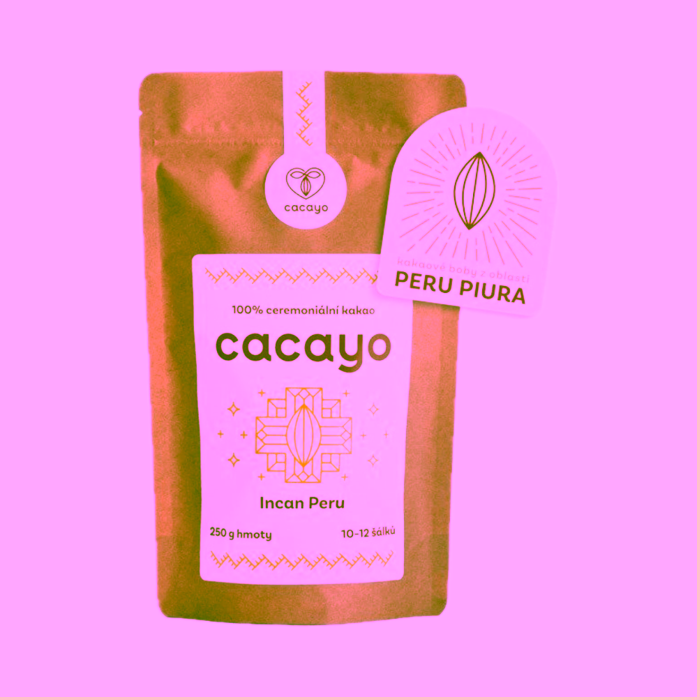 Cacayo Ceremoniální bio kakao Incan Peru Piura