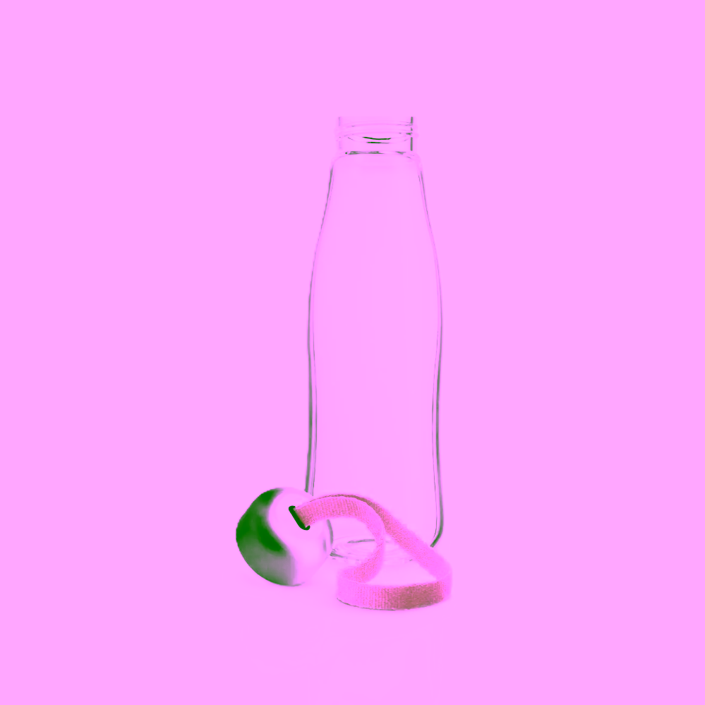 Eva Solo Skleněná láhev na pití Rose Quartz 0,5 l