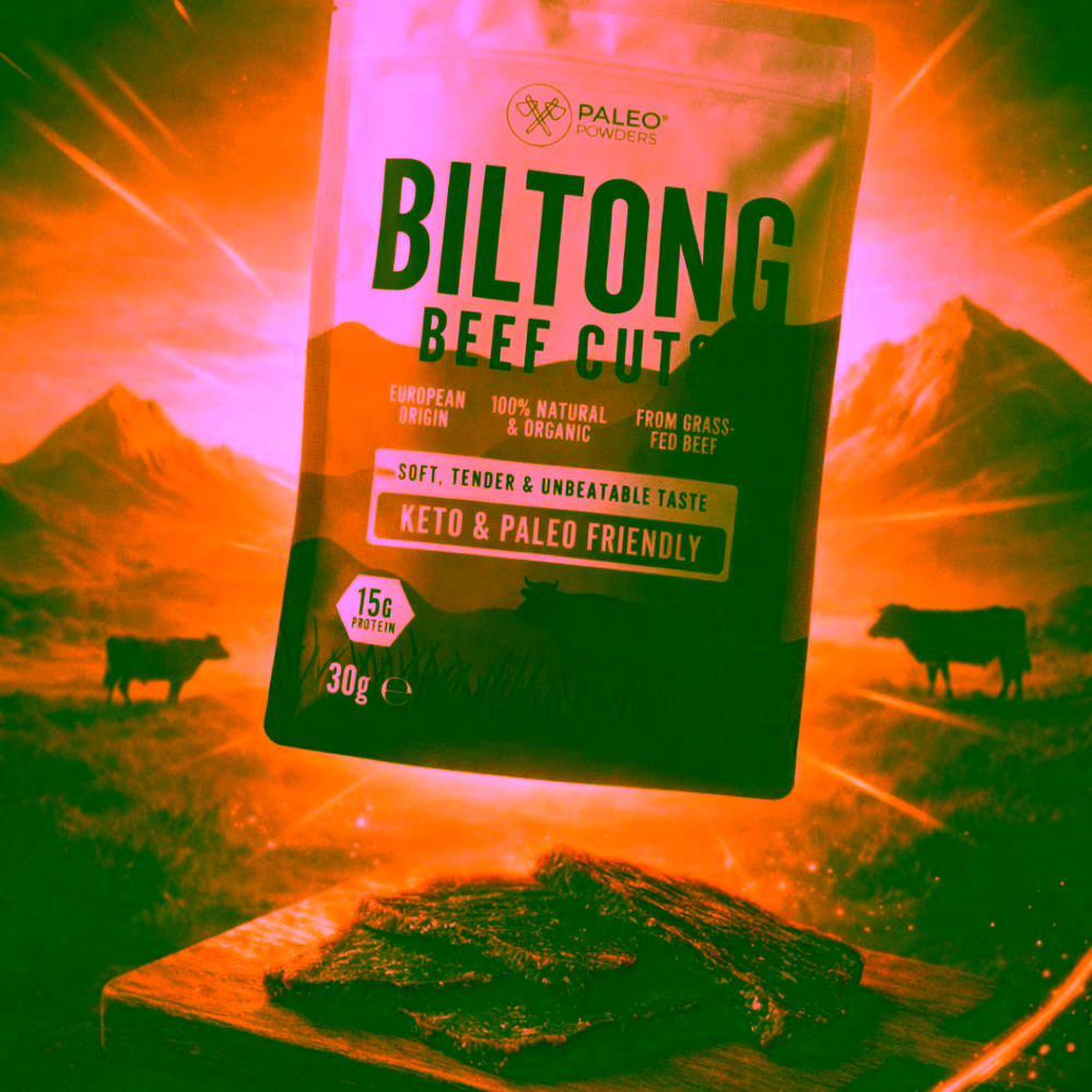 Paleo Powders Bio RAW Biltong beef cuts EU/hovězí 30 g
