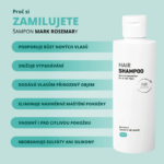 MARK Cosmetics Shampoo Rosemary & Coffein proti vypadávání vlasů a k obnově růstu