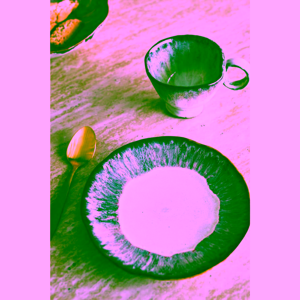 Bloomingville Imogen kameninový talíř multi