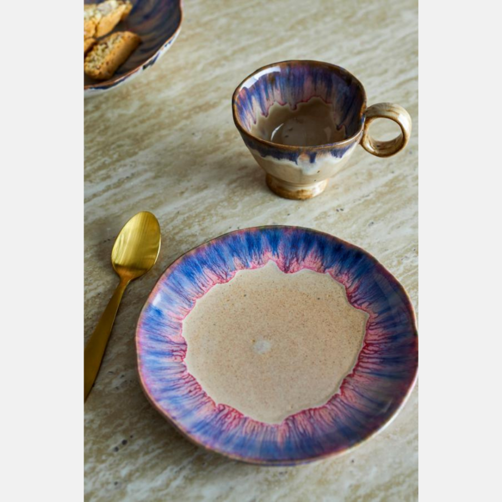 Bloomingville Imogen kameninový talíř multi