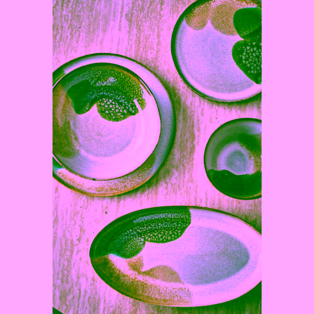 Bloomingville Jules kameninový talíř zelený